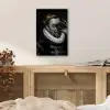 Willem van Oranje - Adriaen Thomasz - Goud - Lens aluminium wit klein -sfeer3