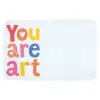 You are art - Kleurrijk - Grafisch Badmat klein -3d