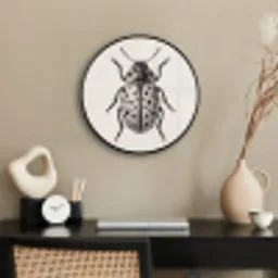 Kever - Insect - Vintage Fotolijst rond zonder passe partout klein -sfeer1