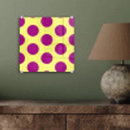 Dots - Klassiek - Geel plexiglas 5mm klein 11 -sfeer3