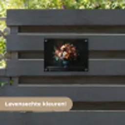 Groot - Bloemen - Vaas - Boeket tuinposter los doek klein -sfeer3