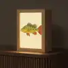 Schubben - Vis - Groen - Illustratie Light Box met kabel (Tafellamp) klein -z3d_website