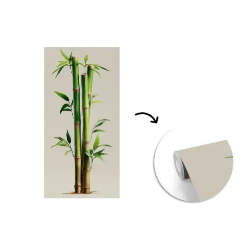 Bamboestengels - Sierlijk - Groen fotobehang vinyl groot -3d