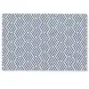 Crème - Blauw - Strepen - Patroon Deurmat klein 898 -zkaufland3d