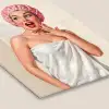 Vrouw - Douche - Roze fotolijst zwart zonder passe partout klein -zsfeer6