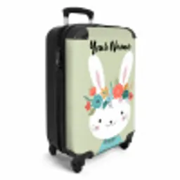 Hippie haas NBS - Handbagage koffer - Kinderen Unisex middel -productfoto_3d