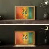 Dansen - Vrouwen - Verfstructuur Light Box met kabel (Tafellamp) klein -sfeer3