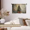 Kerstboom - Vintage - Kerst - Cadeau Wandkleed katoen klein -sfeer1