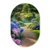 Hortensia- Park - Pad Wandcirkel Ovaal Glas middel -3d