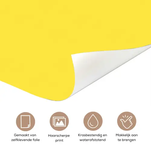 Mij niet bellen - Telefoon - Geel deurposter klein -closeup_NL