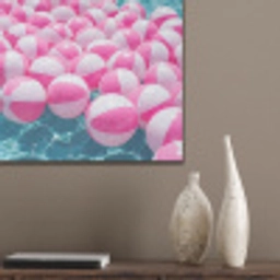 Strandballen - Roze - Water PET vilt klein -sfeer6_closeup