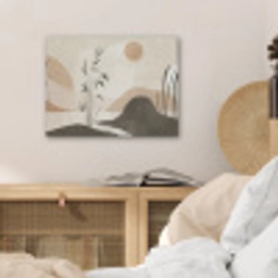 Japandi - Landschap - Beige PET vilt klein -sfeer3
