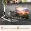 Bloemen - Roze - Zonsondergang - Natuur - Weide - Horizon keuken achterwand spatscherm klein -usp_FR