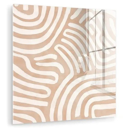 Beige - Aardspatroon plexiglas 5mm klein -zzzproduct_nieuw