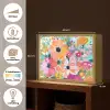 Bloemen - Schilderij - Natuur - Botanisch Light Box met batterij (Wandlamp) middel -USP_websiteoverzichtNL