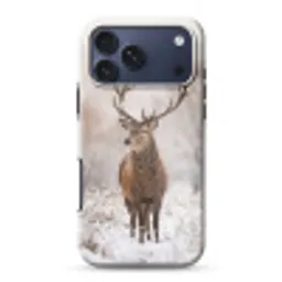 Edelhert - Bos - Sneeuw - Winter - Majestueus Toughcase MagSafe Apple iPhone 17 Pro Max klein -3d