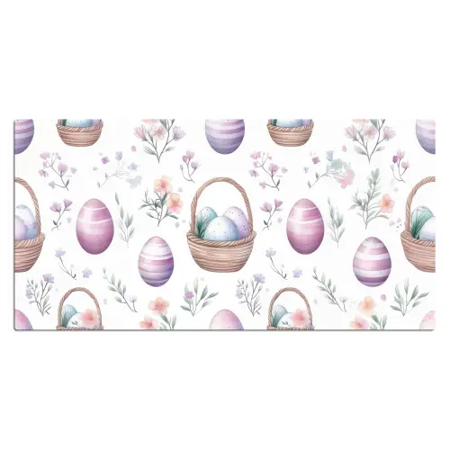 Bloemen - Paaseieren - Patroon Muismat XXL klein -3d_leeg