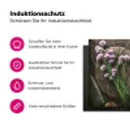 Bieslook Bloesem en Antieke Keukenwaren Inductie beschermer vinyl 3mm klein -zzzzzzz-lf-ups