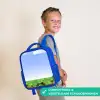 Pixel wereld Kinderrugzak - Blauw middel -sfeer3_NL