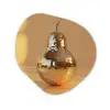 Goud - Disco - Glitter - Peer Wandcirkel Organisch Aluminium middel -3d