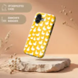 Eendjes - Patroon - Geel Toughcase MagSafe Apple iPhone 17 klein 1017 -USP_RandenV_DE