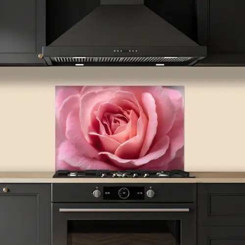 Roze - Roos - Romantisch keuken achterwand spatscherm klein -sfeer1