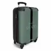 Groene achtergrond met tekst Adventure Awaits NBS - Handbagage koffer - Volwassenen Unisex middel -productfoto_3d