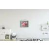 Tulpen - Roze - Stelen textielposter latten blank klein -kinderkamer
