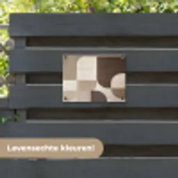 Geometrisch - Geweven structuur - Modern tuinposter los doek klein -sfeer3