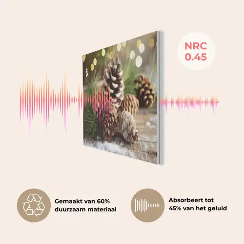 Dennenappels - Kerstsfeer - Bruin - Groen PET vilt klein -USP_NL
