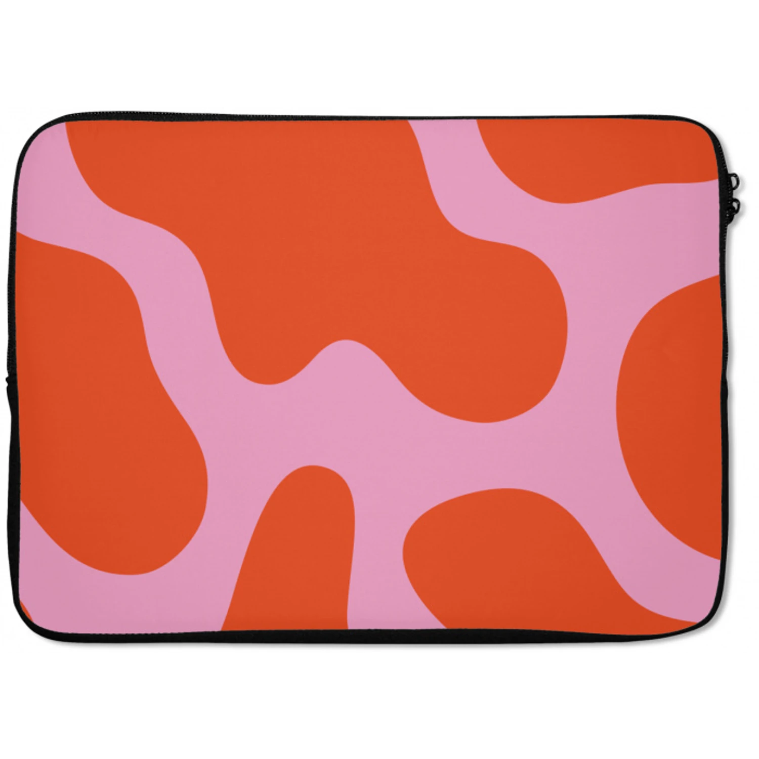 Vlekken - Rood - Roze - Patroon - Minimalistisch laptophoes neopreen klein -zkaufland3dotto