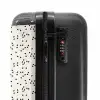 Valentijn verspreide hartjes patroon zwart NBS - Handbagage koffer - Kinderen Unisex middel -slot