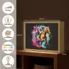 Graffiti - Sport - Paard rensport - Paardrijden Light Box met batterij (Wandlamp) middel -USP_websiteoverzichtNL