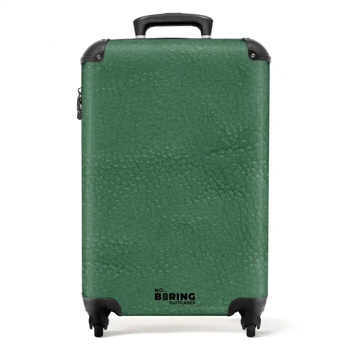 Lederen look kleur groen NBS - Handbagage koffer - Kinderen Unisex middel -productfoto_recht