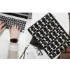 Modern - Patroon - Zwart laptophoes neopreen klein 279 -bureau