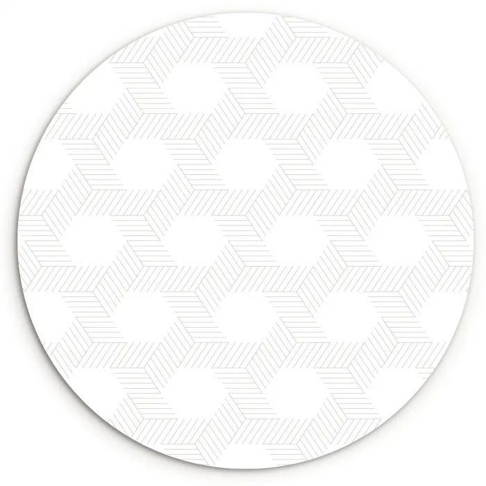 Grafisch - Patroon - Modern Wandcirkel plexiglas klein 852 -3d
