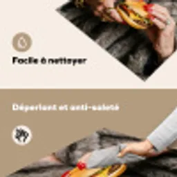 Vrouw - Hamburger - Bontjas Inductie beschemer met haakjes middel -ky-schoon-fr