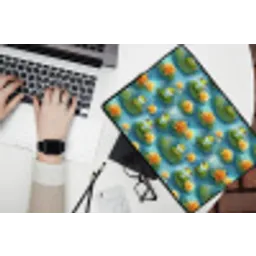 Kikker - Lelies - Groen laptophoes neopreen klein 279 -bureau