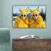 Vrouwen - Bananen - Geel canvas 2cm klein -sfeer4