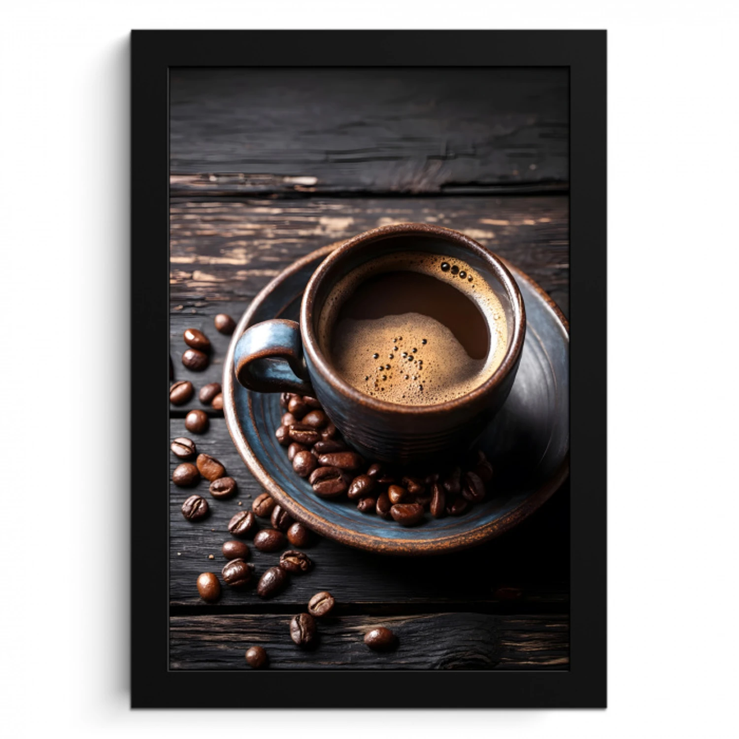 Kop - Koffie - Hout - Bonen KitchenYeah - Keuken - Fotolijst klein -3d