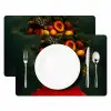 Vrouw - Vruchten - Papaja - Ananas Placemat vinyl groot -zzsfeer2_Kitchenyeah-website