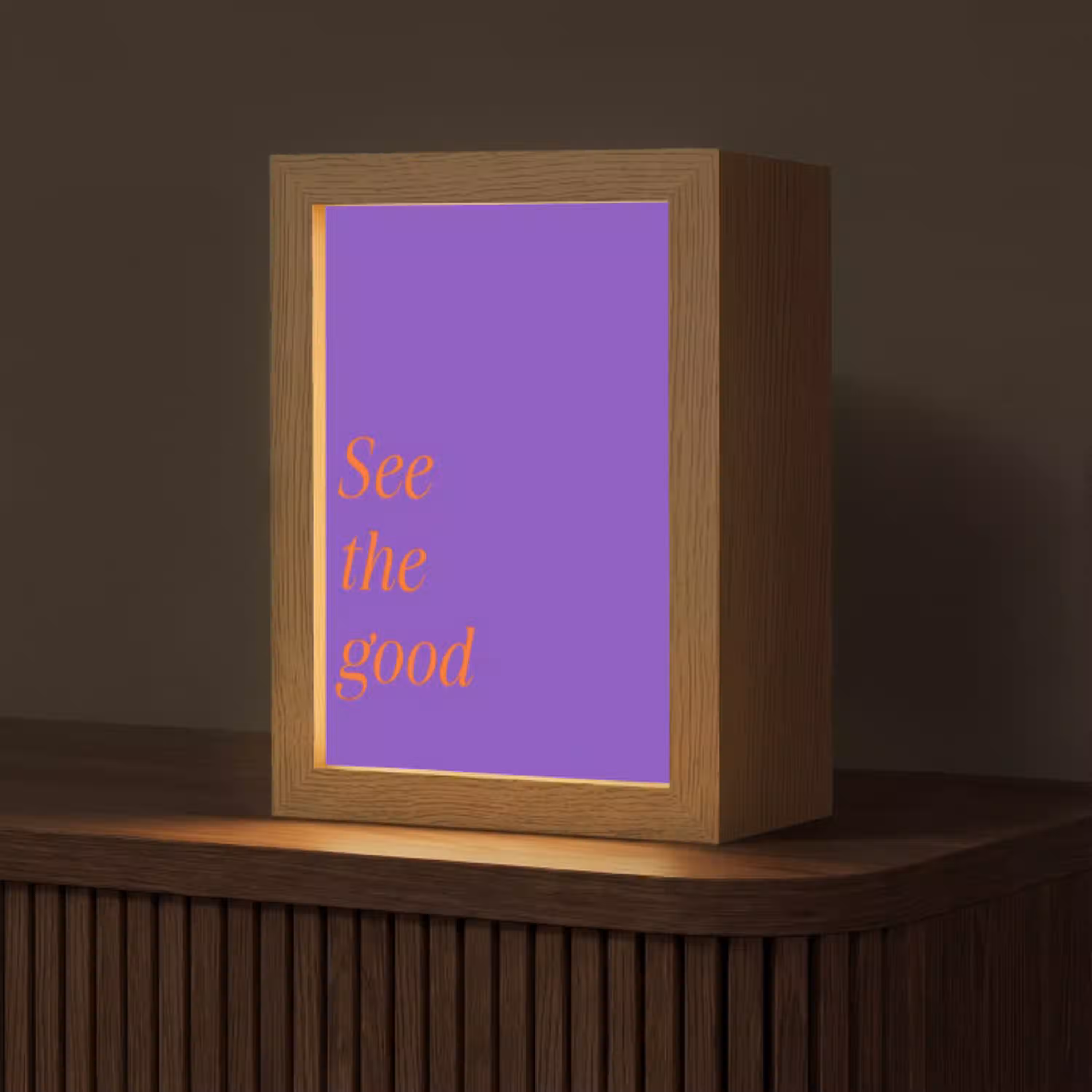 See the good - Oranje - Paars Light Box met kabel (Tafellamp) klein -z3d_website