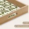 Botanisch - Retro - Groen Dienblad Rechthoek middel 911 -USP_HandgreepDE