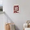 Pizza - Vintage - Decoratie - Japandi tuinposter los doek klein -sfeer8