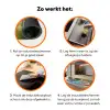 Zandpad - Huis - Bomen - Grasveld Inductie beschermer vinyl 3mm klein -zzzzzzz-td-werking