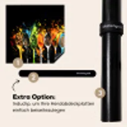 Lepels - Kruiden - Modern - Graffiti - Verf - Kleurrijk Inductie beschermer vinyl 3mm middel -zzzzzzz-induclip_DE