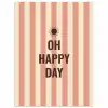 Quote - Zomer - Strepen poster papier klein -3d