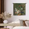 Stilleven met bloemen - Schilderij van Jan van Huysum Wandkleed katoen klein -sfeer1