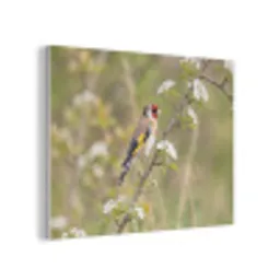 Putter - Bloesem - Lente - Natuur - Kleurrijk PET vilt klein -3d