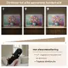 Bloemen - Kunst - Schilderij - Lente - Boeket Light Box met batterij (Wandlamp) middel -USP_dimbaarNL